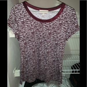 Maroon luxe tee